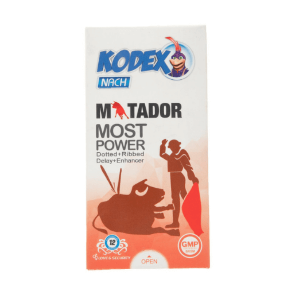 کاندوم خاردار و حلقوی کدکس مدل Matador بسته 12 عددی