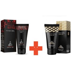 پکیج افزایش سایز قوی آقایان تیتان طلایی + تیتان قرمز اصل روسیه