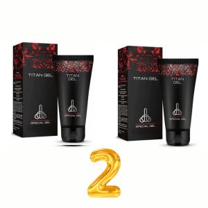 پک دو عددی ژل حجم دهنده تیتان مشکی بروشور دار و هولوگرام دار